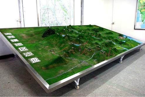 蘭州地形地貌沙盤制作模型